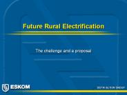 Future Rural Electrification