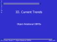 III' Current Trends PowerPoint PPT Presentation