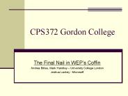 The Final Nail in WEP