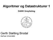 Algoritmer og Datastrukturer 1 DAIMI Greylisting