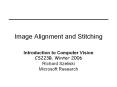 Image%20Alignment%20and%20Stitching PowerPoint PPT Presentation