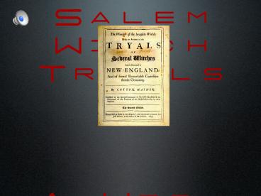 Salem Witch Trials