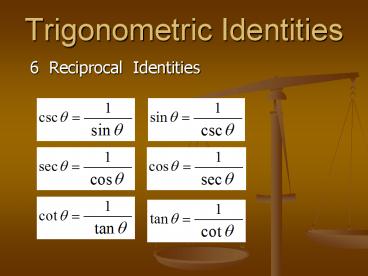 Trigonometric Identities presentation | free to view