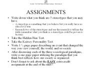 ASSIGNMENTS