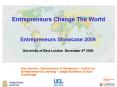 Entrepreneurs Change The World PowerPoint PPT Presentation