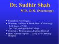 Dr. Sudhir Shah         M.D., D.M. (Neurology) PowerPoint PPT Presentation