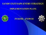 Presentation 5 May 2004 Impl Plan