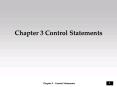 Chapter 3 Control Statements PowerPoint PPT Presentation