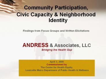 Community Participation,