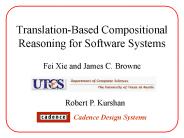 TranslationBased Compositional Reasoning for Software Systems