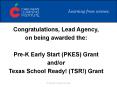 Congratulations, Lead Agency, PowerPoint PPT Presentation