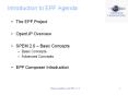 Introduction to EPF Agenda PowerPoint PPT Presentation