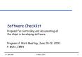 Software Checklist PowerPoint PPT Presentation