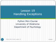 Python Mini-Course