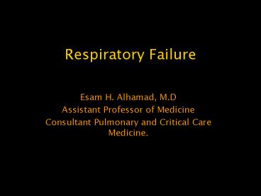 Respiratory Failure