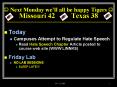 Next Monday well all be happy Tigers Missouri 42 Texas 38 PowerPoint PPT Presentation