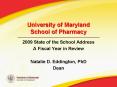 University of Maryland School of Pharmacy PowerPoint PPT Presentation