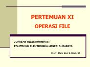 PERTEMUAN XI