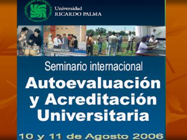 EL PROCESO DE  AUTOEVALUACI