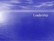 Leadership