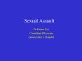 Sexual Assault PowerPoint PPT Presentation