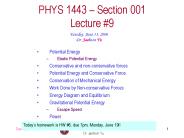 PHYS 1443-001, Summer 2006