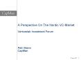 A Perspective On The Nordic VCMarket Venturelab Investment Forum Petri Niemi CapMan PowerPoint PPT Presentation