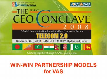 WINWIN PARTNERSHIP MODELS