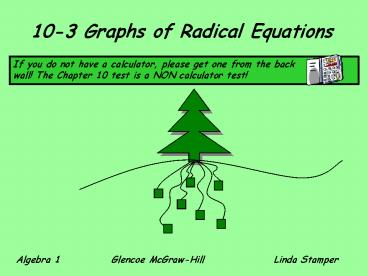 103 Graphs of Radical Equations