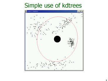 Simple use of kdtrees
