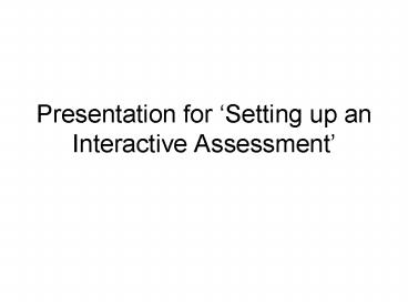 presentation player overlay