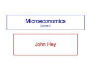 Microeconomics Course E