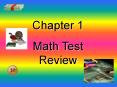 Math Test Review PowerPoint PPT Presentation