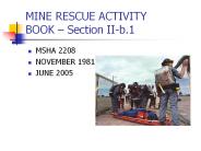 MINE RESCUE ACTIVITY BOOK 