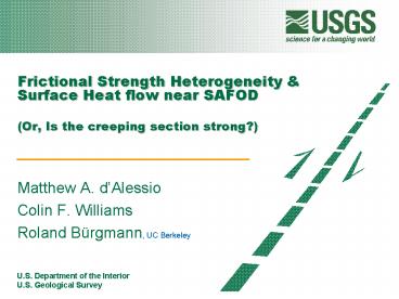 Frictional Strength Heterogeneity