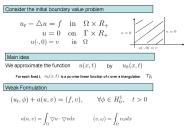 Consider the initial boundary value problem