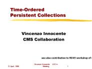 Time-Ordered Persistent Collections