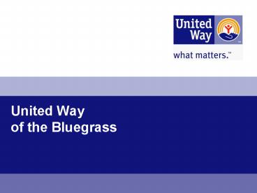 United Way of the Bluegrass