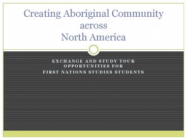 Exchange and study tour opportunities for