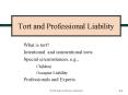 Tort and Professional Liability PowerPoint PPT Presentation