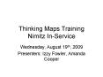 Thinking Maps Training Nimitz InService PowerPoint PPT Presentation