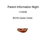 Parent Information Night
