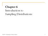Chapter 6 Introduction to Sampling Distributions