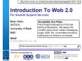 Introduction To Web 2.0 For Student Support Services PowerPoint PPT Presentation