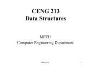 CENG 213 Data Structures