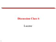 Discussion Class 6
