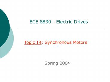 ECE 8830 Electric Drives