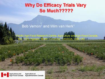 Why Do Efficacy Trials Vary