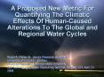 A Proposed New Metric For Quantifying The Climatic Effects Of HumanCaused Alterations To The Global PowerPoint PPT Presentation