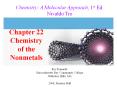 Chapter 22 Chemistry of the Nonmetals PowerPoint PPT Presentation